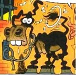 Ruge la bestia en el garaje.JPG